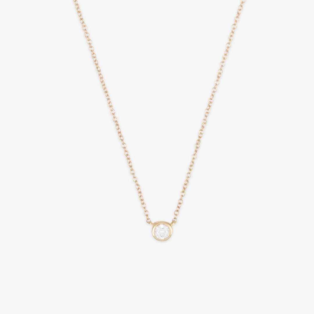 Elegant 18K Gold Diamond Necklace | 0.1ct SI H-I Diamond